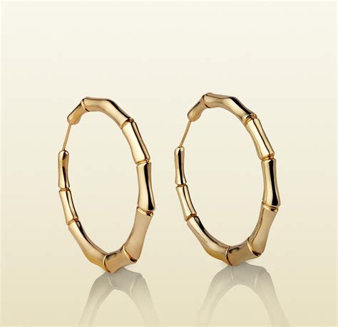 gucci horsebit earrings|gucci bamboo hoop earrings.